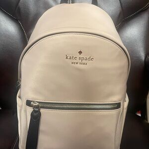 kate spade Beige Backpack with Black Accents